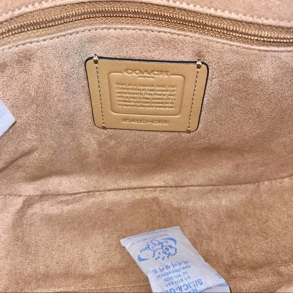 NEW Coach Marlie Top Handle Satchel In Colorblock Chalk Multi C2836